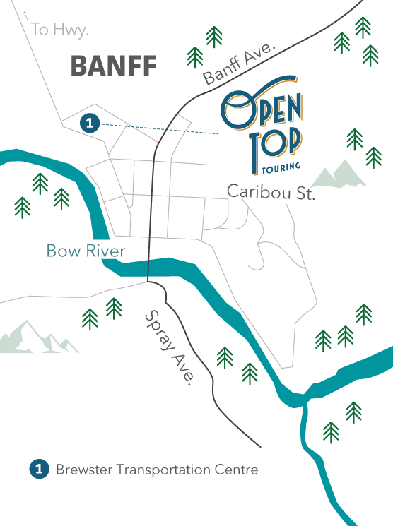 illustrated map to Open Top Touring