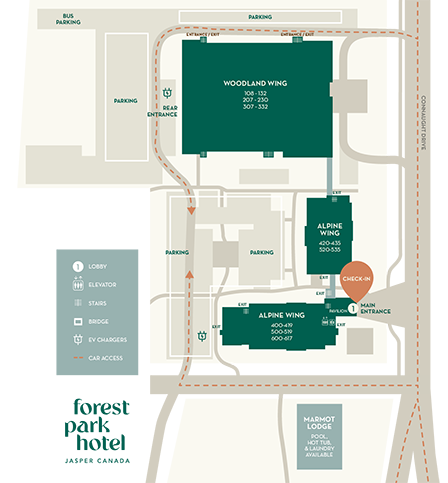 Forest Park Hotel Floor Plan and Parking